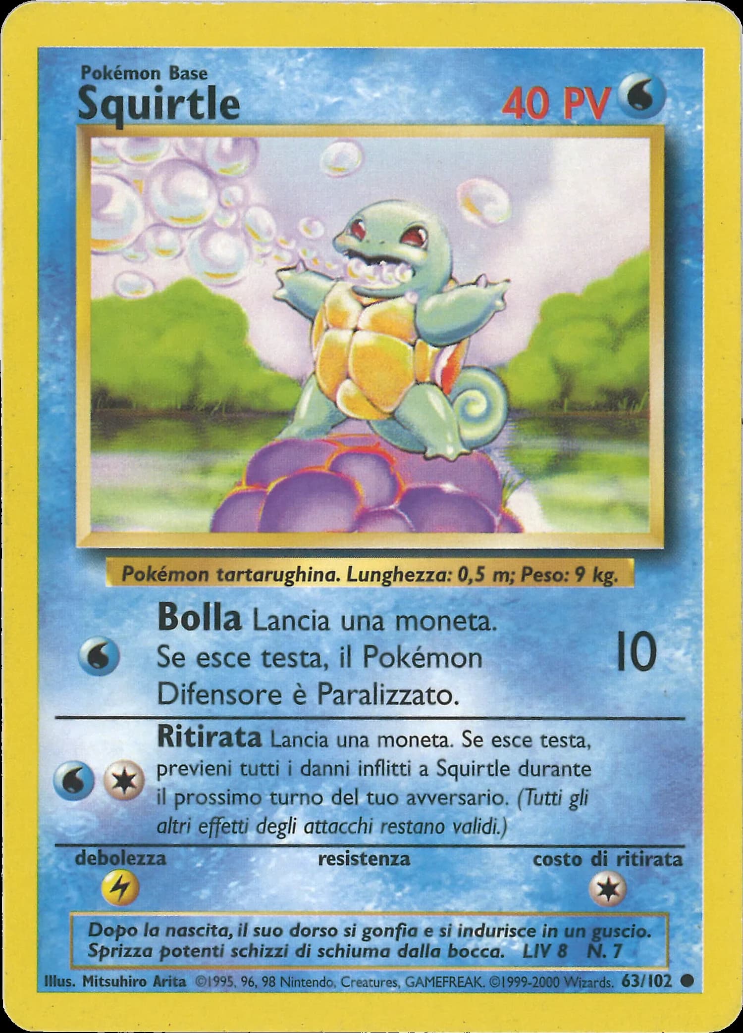 Carte Pokémon Carapuce #63 — Set de Base