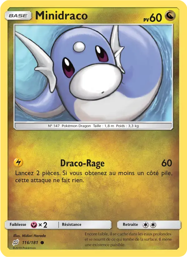 Carte Pokémon Minidraco #116 — Duo de Choc