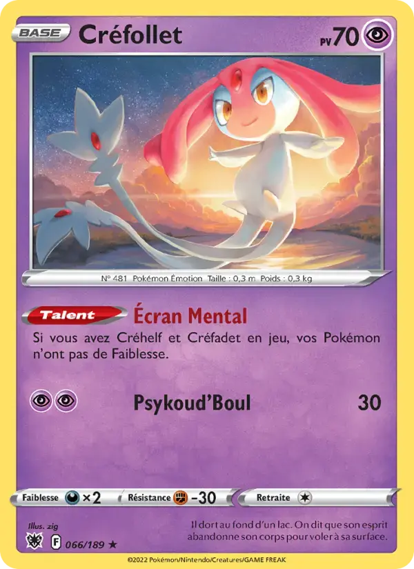 Carte Pokémon Créfollet #066 — Astres Radieux