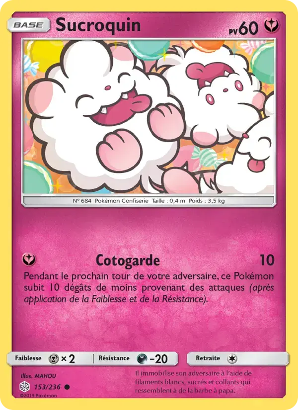 Carte Pokémon Sucroquin #153 — Éclipse Cosmique