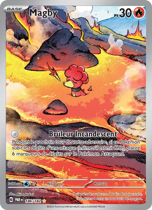Carte Pokémon Magby #186 — Faille Paradoxe