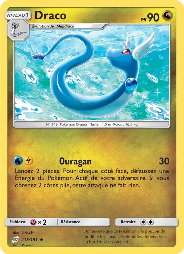 Carte Pokémon Draco #118 — Duo de Choc
