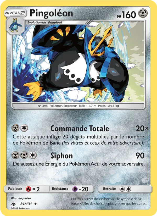 Carte Pokémon Pingoléon #81 — Lumière Interdite