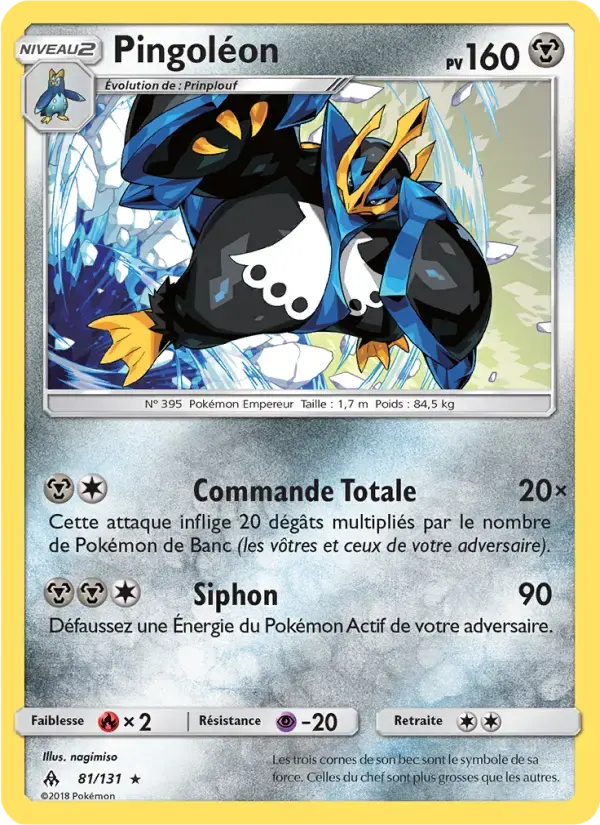 Carte Pokémon Pingoléon #81 — Lumière Interdite