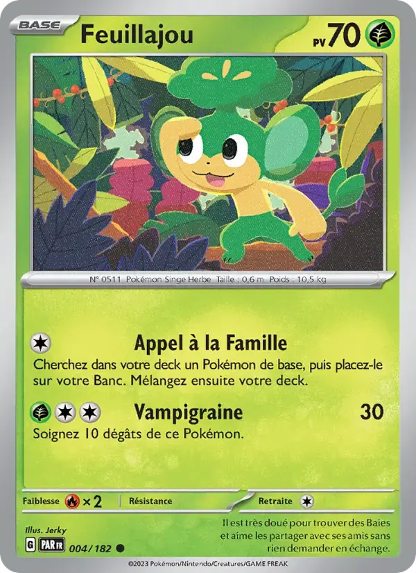 Carte Pokémon Feuillajou #004 — Faille Paradoxe