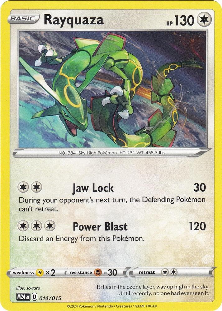 Rayquaza #14 — 2024 McDonald's Collection