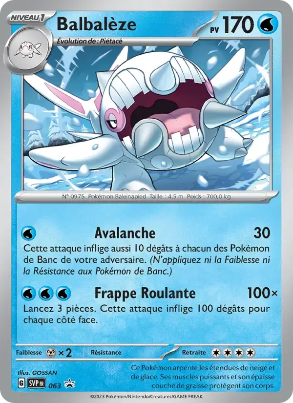 Carte Pokémon Balbalèze #063 — Promos Écarlate et Violet