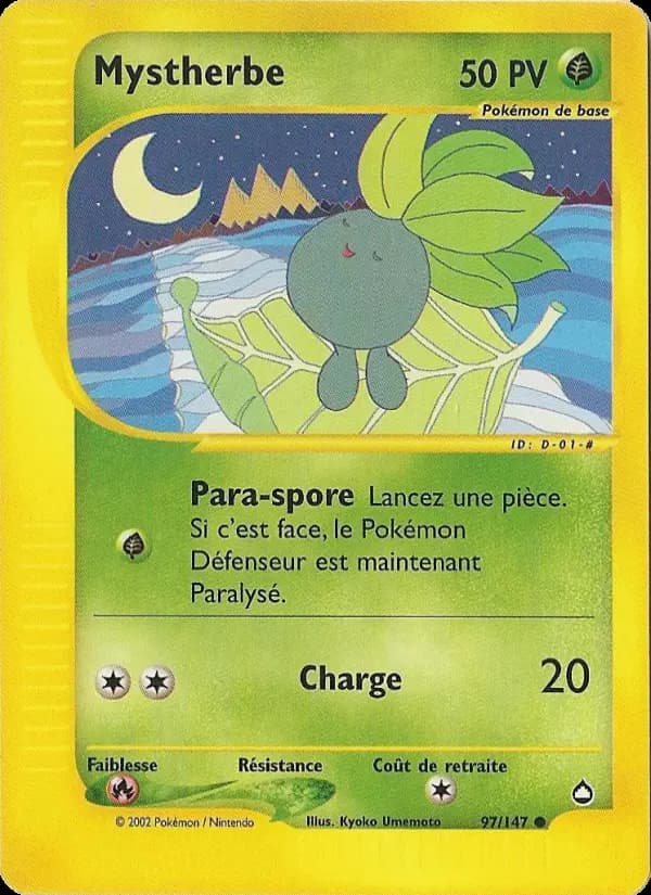 Carte Pokémon Mystherbe #97 — Aquapolis