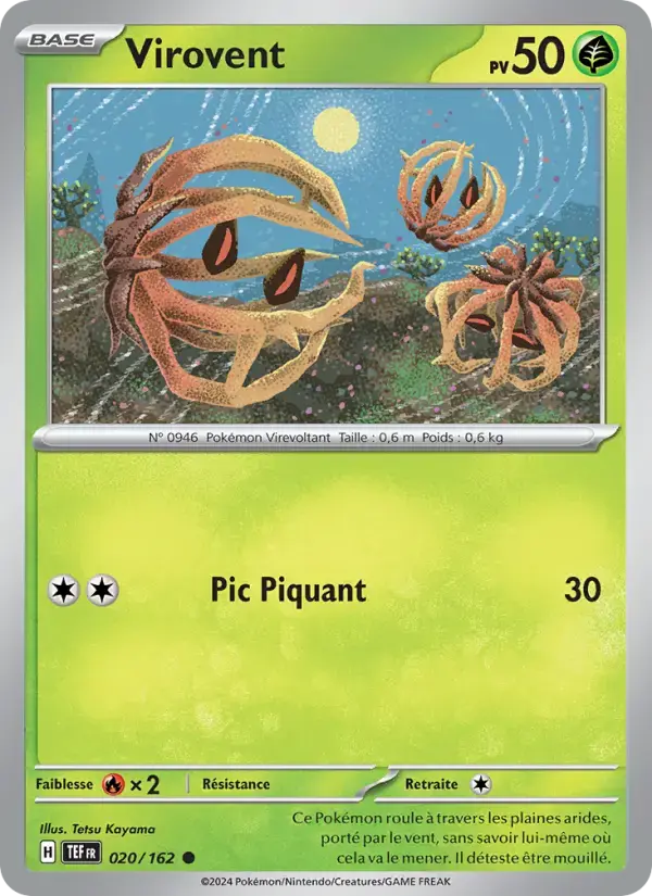 Carte Pokémon Virovent #020 — Forces Temporelles