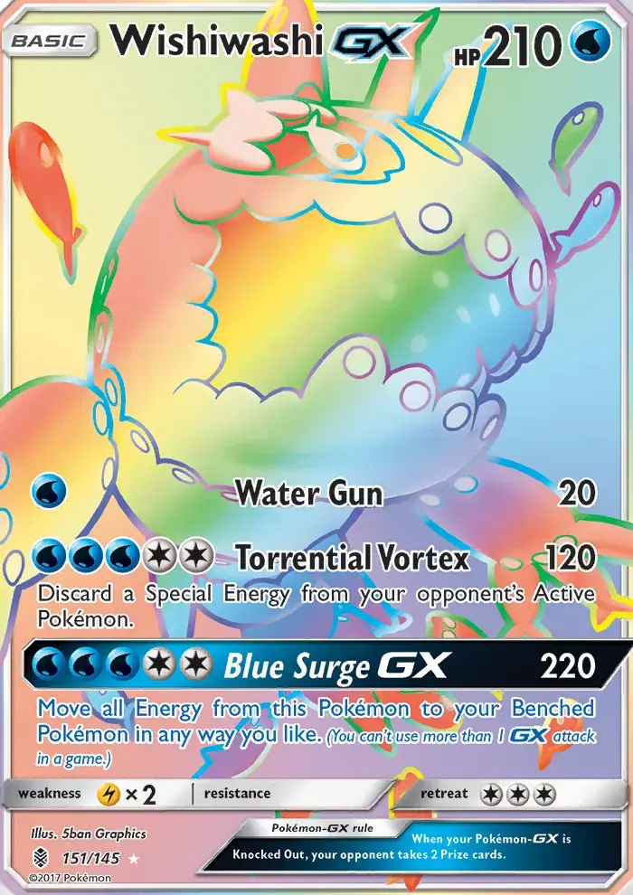 Wishiwashi GX #151 — Guardians Rising
