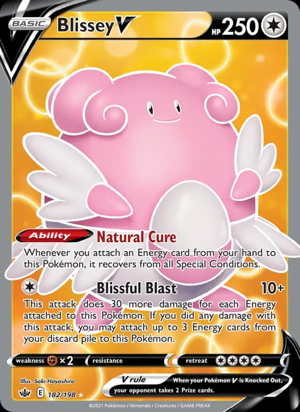 Blissey V #182 — Chilling Reign