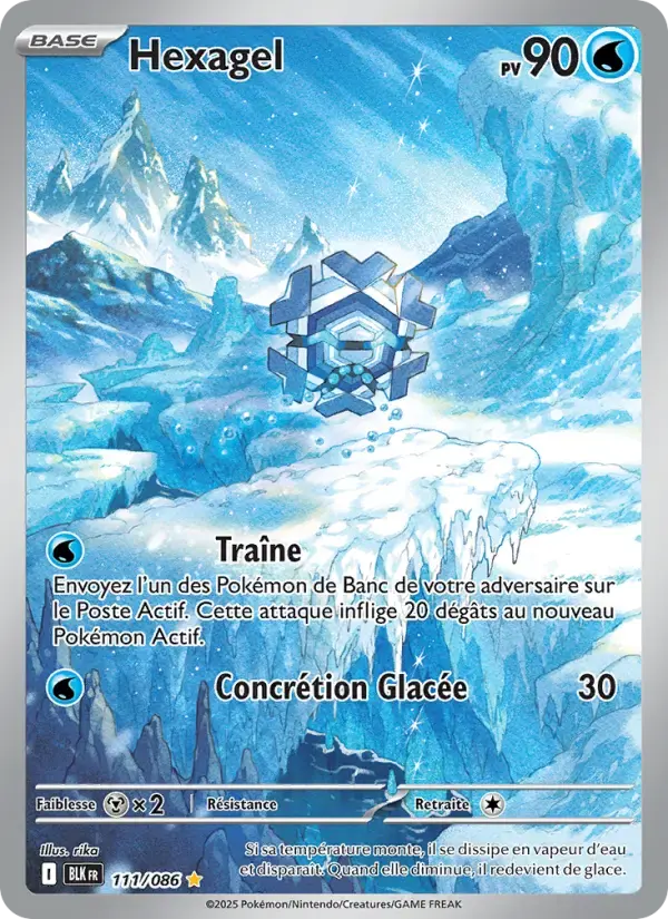 Carte Pokémon Hexagel #111 — Foudre Noire