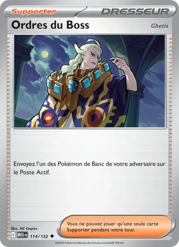 Carte Pokémon Ordres du Boss #114 — Méga-Évolution