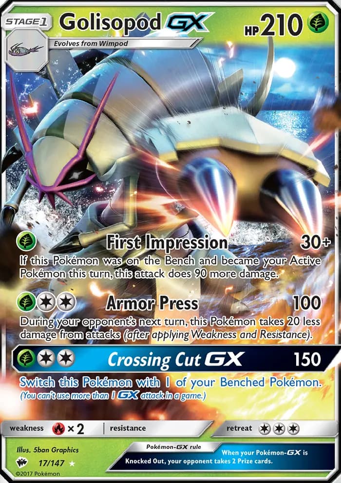 Golisopod GX #17 — Burning Shadows
