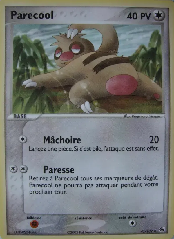Carte Pokémon Parecool #45 — Rubis & Saphir