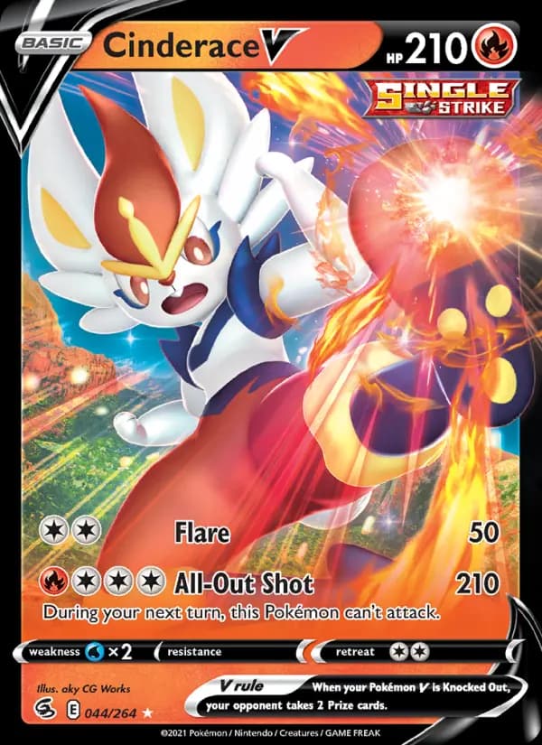 Cinderace V #44 — Fusion Strike