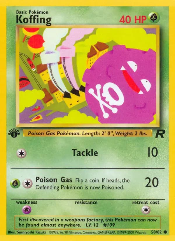 Koffing #58 — Team Rocket