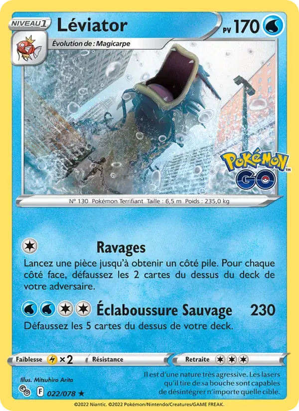 Carte Pokémon Léviator #022 — Pokémon GO