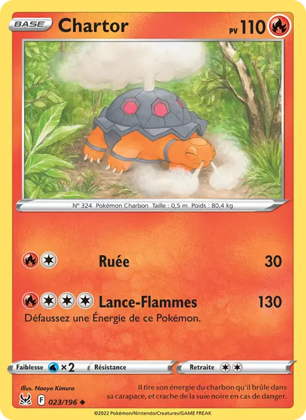 Carte Pokémon Chartor #023 — Origine Perdue