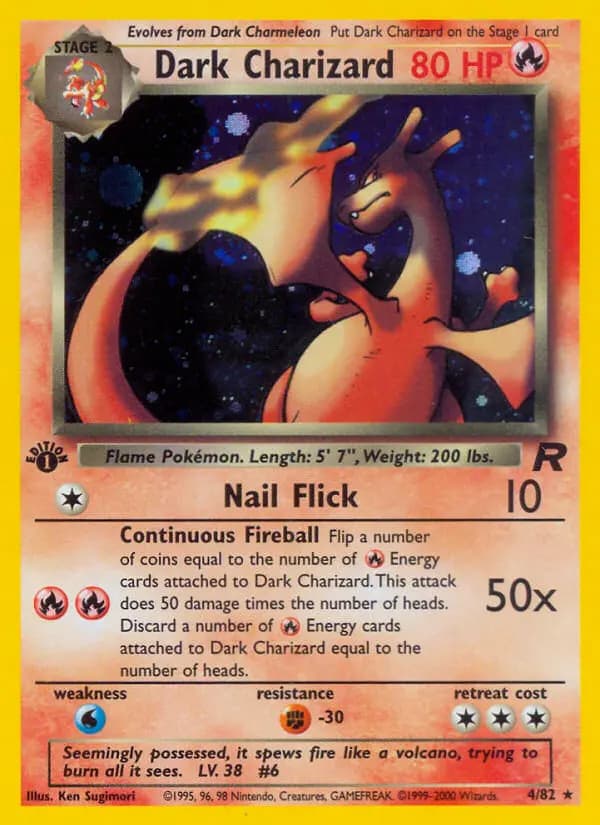 Dark Charizard #4 — Team Rocket