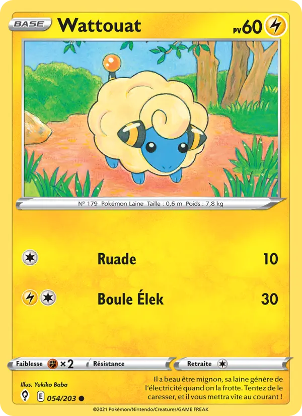 Carte Pokémon Wattouat #54 — Évolution Céleste