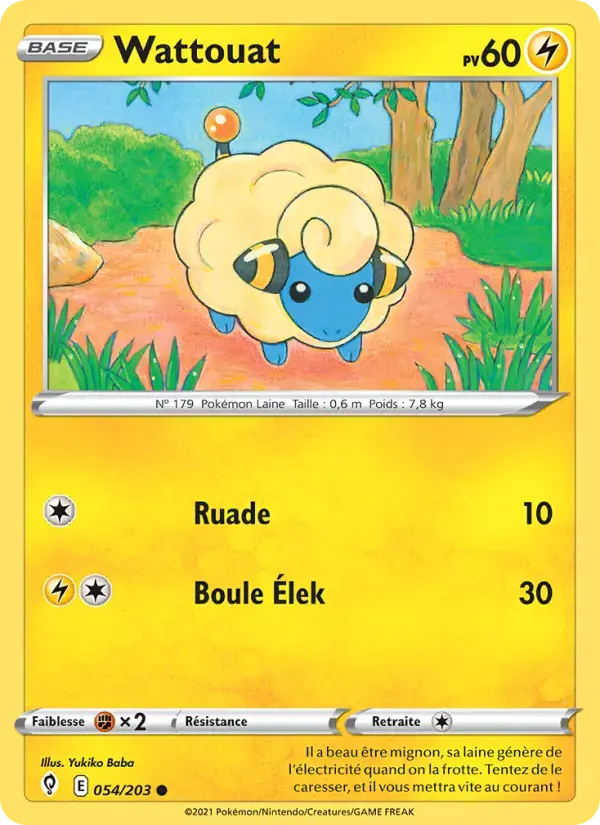 Carte Pokémon Wattouat #54 — Évolution Céleste
