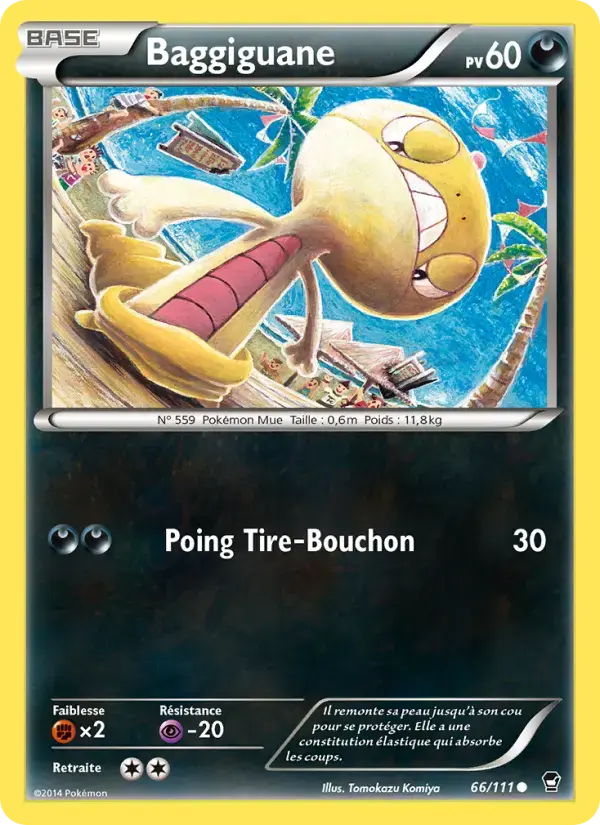 Carte Pokémon Baggiguane #66 — Poings Furieux