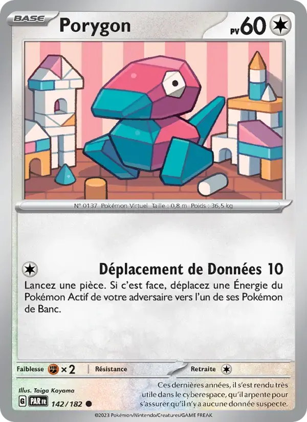 Carte Pokémon Porygon #142 — Faille Paradoxe