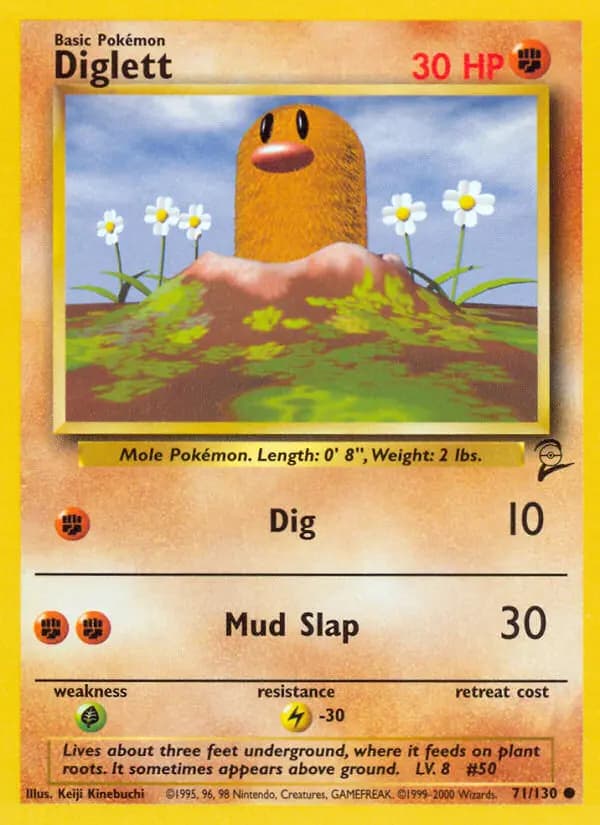 Diglett #71 — Base Set 2