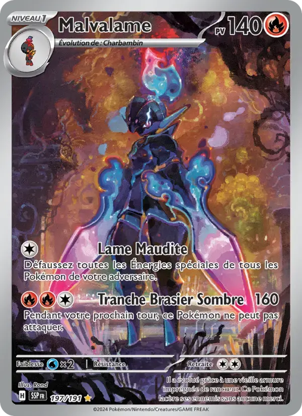 Carte Pokémon Malvalame #197 — Étincelles Déferlantes