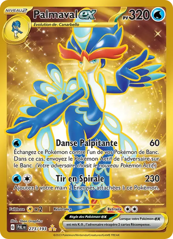 Carte Pokémon Palmaval-ex #273 — Évolutions à Paldea