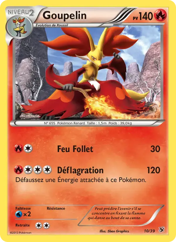 Carte Pokémon Goupelin #10 — Bienvenue à Kalos