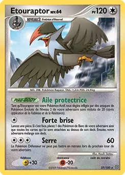 Carte Pokémon Etouraptor #27 — Tempête