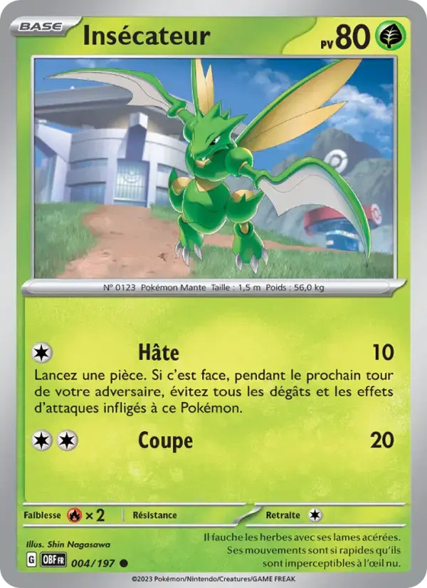 Carte Pokémon Insécateur #004 — Flammes Obsidiennes