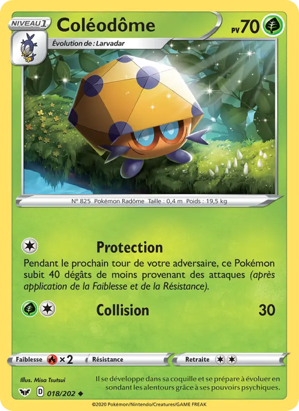 Carte Pokémon Coléodôme #18 — Épée et Bouclier