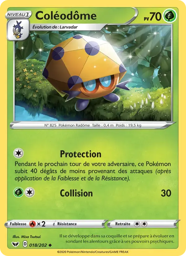 Carte Pokémon Coléodôme #18 — Épée et Bouclier