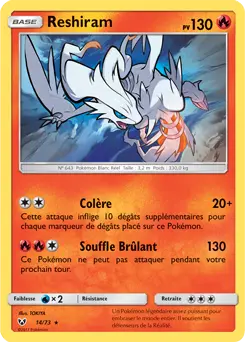 Carte Pokémon Reshiram #14 — Légendes Brillantes