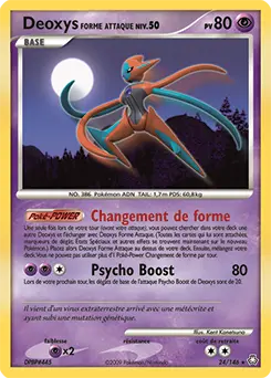 Carte Pokémon Deoxys Forme Attaque #24 — Éveil des Légendes