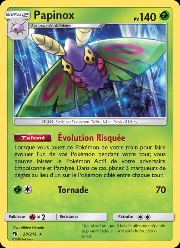 Carte Pokémon Papinox #28 — Tonnerre Perdu