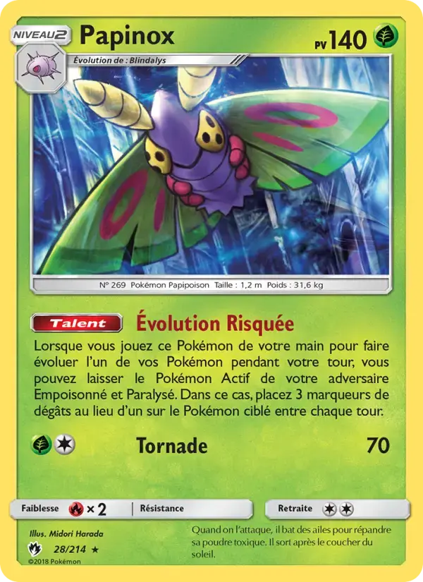 Carte Pokémon Papinox #28 — Tonnerre Perdu