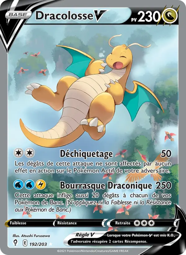 Carte Pokémon Dracolosse V #192 — Évolution Céleste