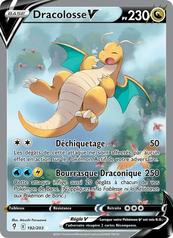 Carte Pokémon Dracolosse V #192 — Évolution Céleste