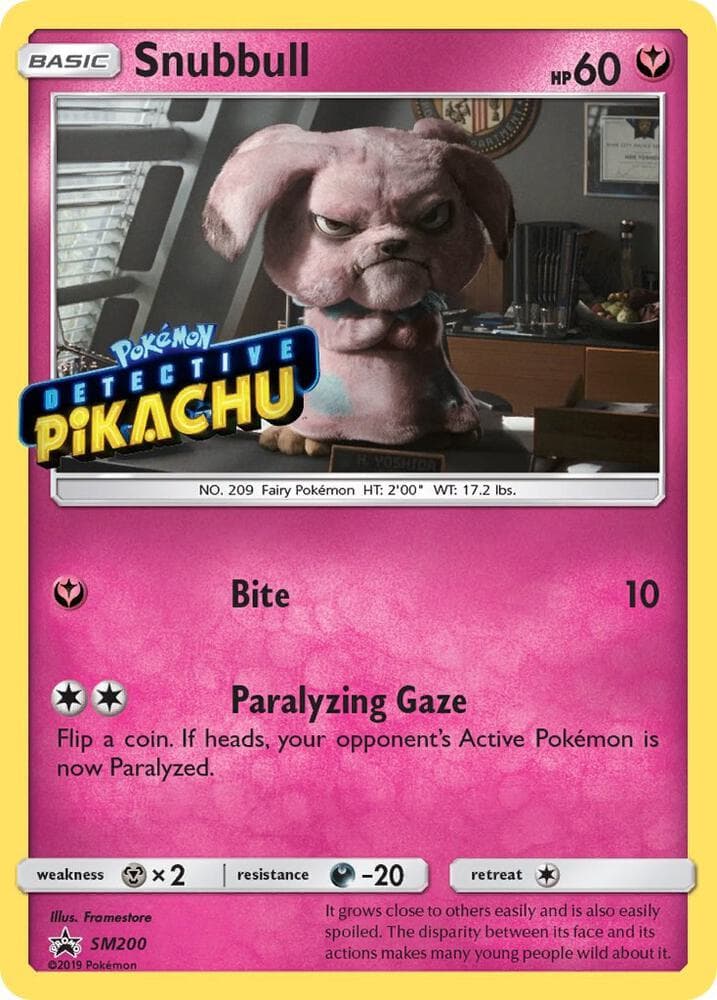 Snubbull #SM200 Stamp — Sun & Moon Promos