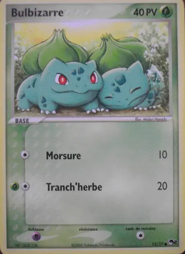 Carte Pokémon Bulbizarre #12 — POP 2