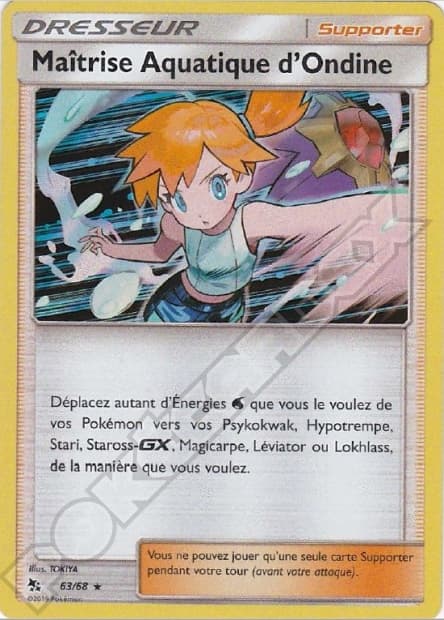 Carte Pokémon Maîtrise Aquatique d’Ondine #63 — Destinées Occultes