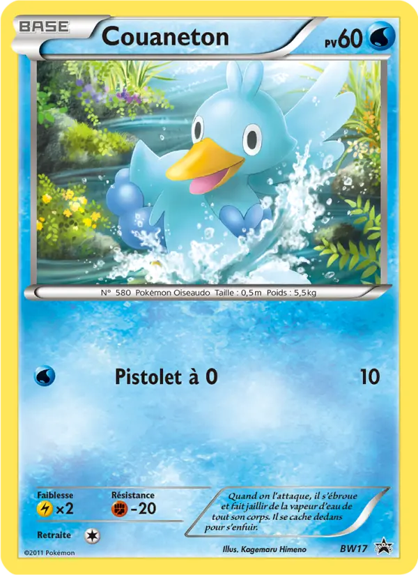 Carte Pokémon Couaneton #BW17 — Promos Noir et Blanc