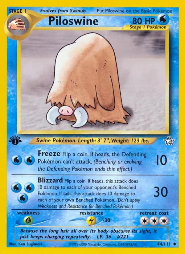 Piloswine #44 — Neo Genesis