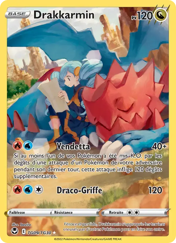 Carte Pokémon Drakkarmin #TG09 — Tempête Argentée
