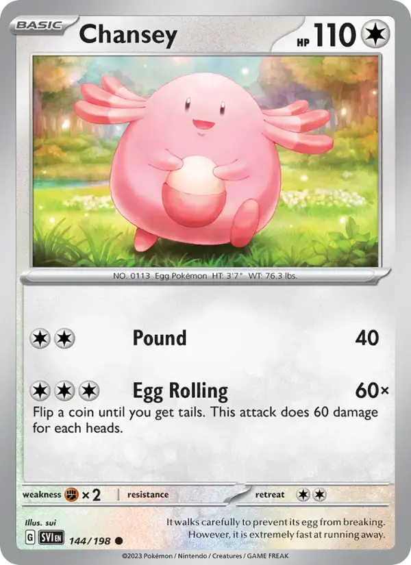 Chansey #144 — Scarlet & Violet