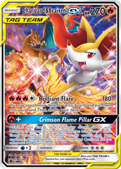 Carte Pokémon Dracaufeu et Roussil GX #SM230 — Promos Soleil et Lune